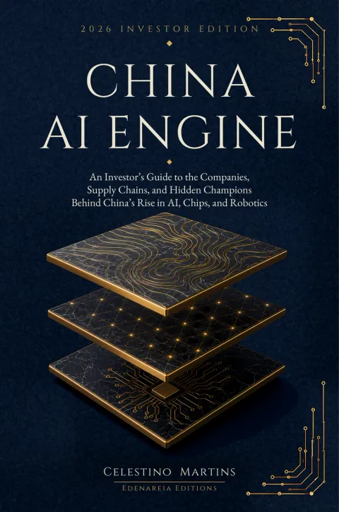 Cover of CHINA AI ENGINE, by Celestino Martins, Edenareia Editions.