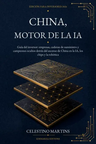 Cubierta de CHINA, MOTOR DE LA IA, de Celestino Martins, Edenareia Editions.